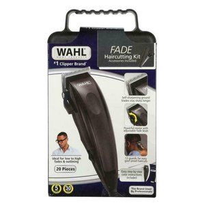 NWT 20 PCS WAHL FADE BLACK HAIRCUTTING KIT